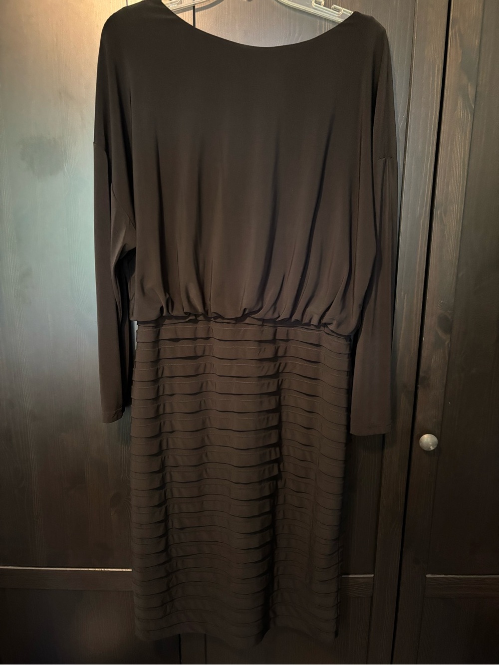 Adrianna Papele ruched layered midi dress